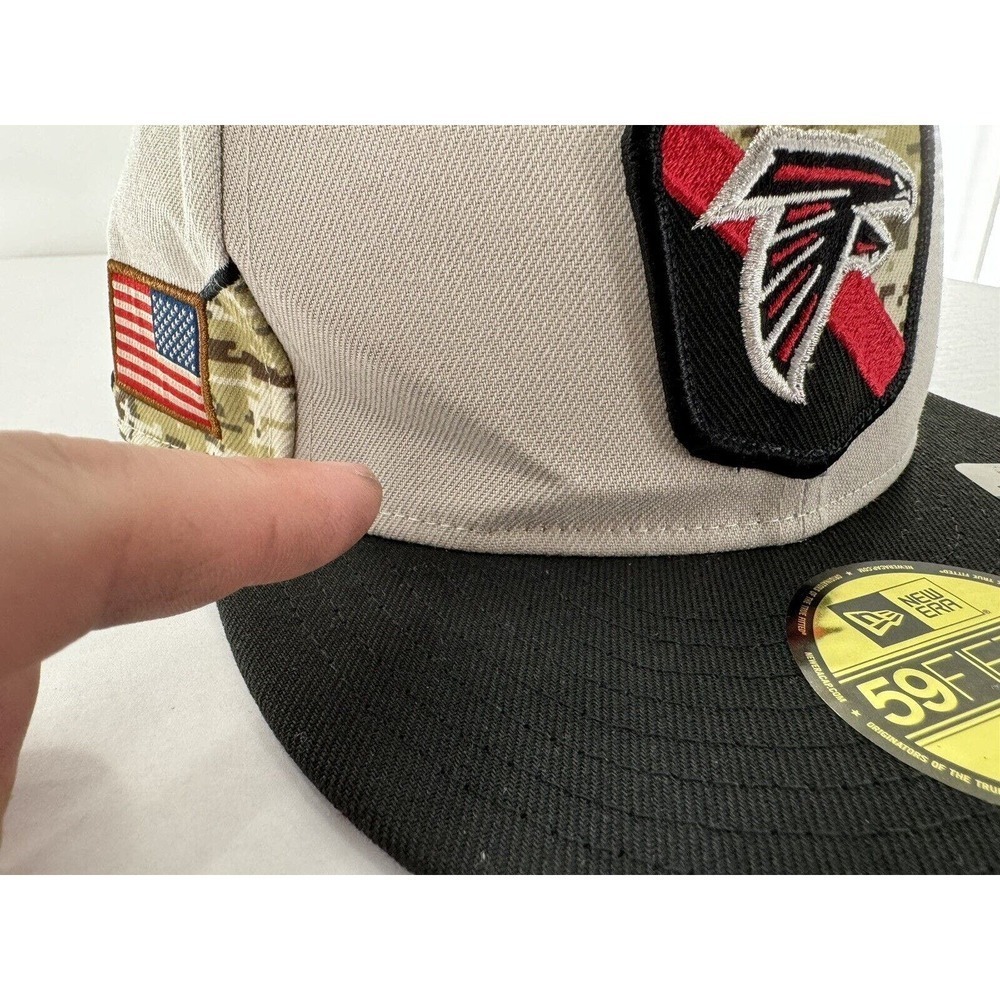 ERA ATLANTA FALCONS Salute To Service Fitted Hat Cap Size 7 5/8 New USA​​​ - Picture 5 of 11